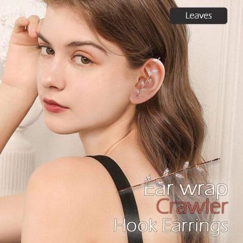 Ear Wrap Crawler Hook Earrings Geometric Stud Earrings Piercing Earring Street Popular Hip Hop Ear Jewelry BN