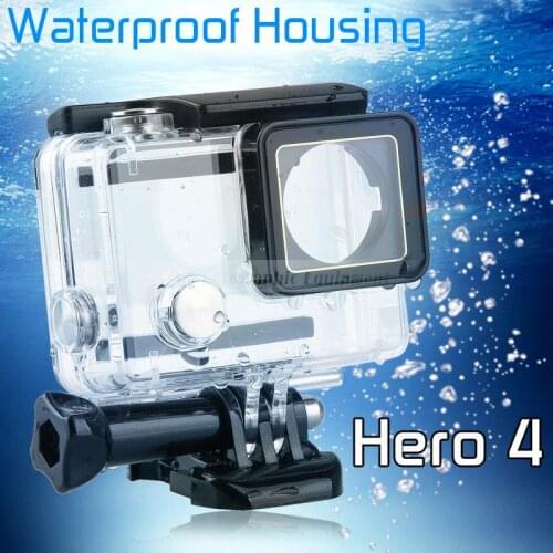 Sports Mini Camcorder Accessories Underwater Waterproof Housing Case for GoPro Hero 4 Hero 3+ plus