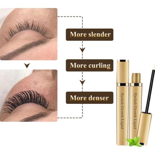 Eyelash Growth Serum Nourishing Essence Eyelashes Liquid Enhancer Lengthening Thicker Eyebrow Growth Essential Oil Treatments