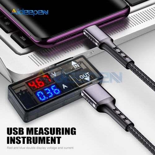 USB Tester Voltage Current Detector Mobile Phone Power Voltage Current Meter USB Charger Doctor DC Voltmeter Indicator 5V
