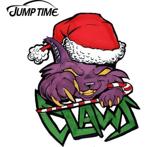 Jump Time 13 x 11cm for Santy Claws Car Sticker Laptop Decal Occlusion Scratch Bumper Refrigerator Graphics