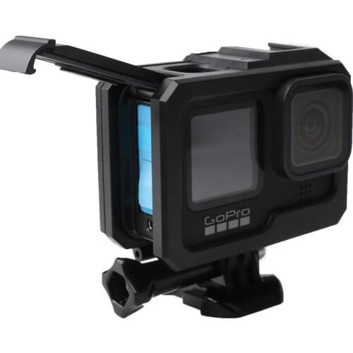 Plastic Frame Protective Case Cage Cold Shoe Battery Side Charging Port Cover Cooling Cap For Gopro 9 Sports Camera Accessories