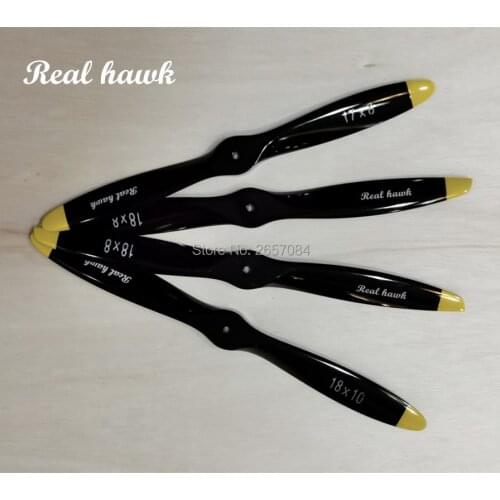 17x6/17x7/17x8/17x10 CCW or CW Wooden Propeller High Quality For Scale RC Gas Airplane Model Quadcopter Multicopter