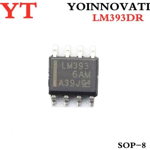 2500 pcs/lot LM393DR LM393D LM393 IC DUAL DIFF COMP 8-SOIC 1LOT=1Reel