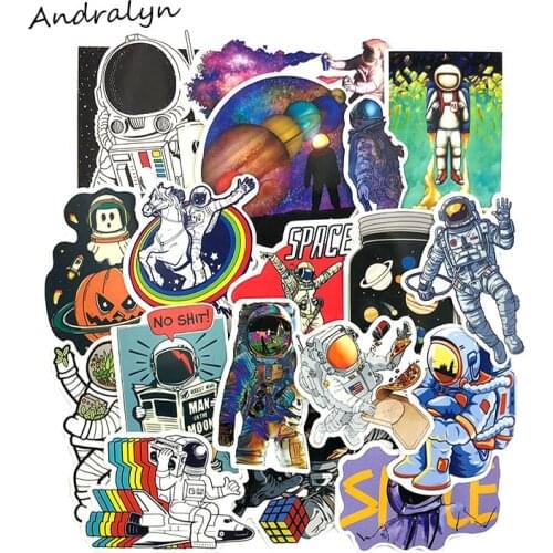 50 Pcs/Set Universe Astronaut Graffiti Stickers Outer Space For Luggage Laptop Notebook Car Motorcycle Toy Phone