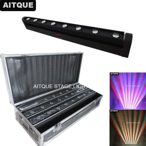 8lot/CASE)Led dmx led blinder lighting 8x10w rgbw sweeper beam quad led beam 100w Sweeper Beam LED Moving Effect Light