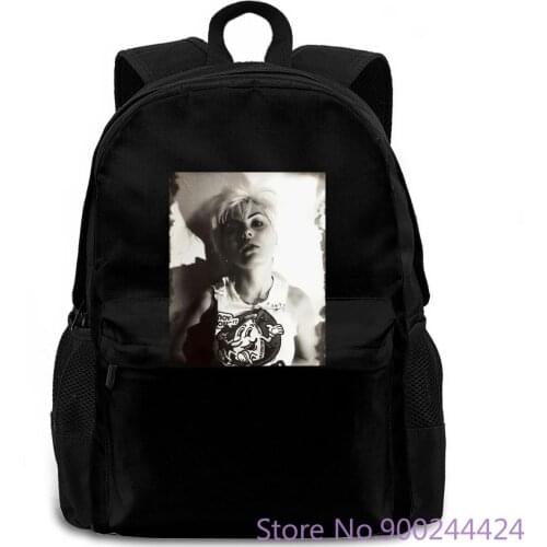 Blondie Debbie Harry Punk Rock Black NEW! M L Printing women men backpack laptop travel school adult student