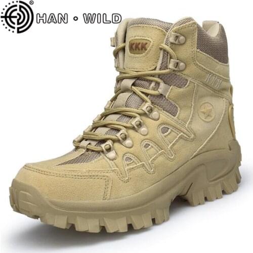Brand Tactical Military Combat Boots Outdoor Men Shoes Army Boots Safety Shoes Genuine Leather Male Snow Ankle Boots Shoes