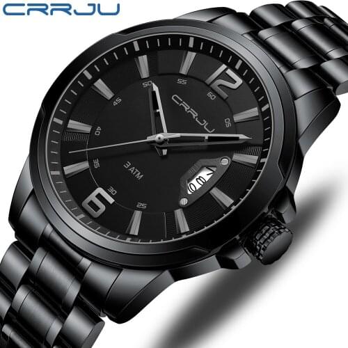 CRRJU Fashion Watch Men Top Brand Sport Watches Mens Waterproof Quartz Clock Man Casual Military WristWatch Relogio Masculino