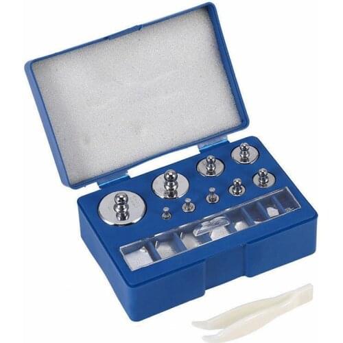 17Pcs Digital Scale Calibration Weight 10mg-100g Stainless Steel Jewelry Scale Calibration Weight Set Tweezer Weighting Tools