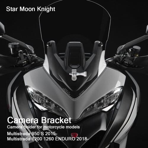 Motorcycle Holder Cam Camera Driving Recorder Bracket Front Camera Mount CamRack For DUCATI Multistrada 950 S 1200 1260