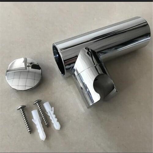 Shower Base Polished Chrome Shower Activity Limb Support Bracket Handheld Bathroom Wall Mount Rack Shower Head Holder Adjustable