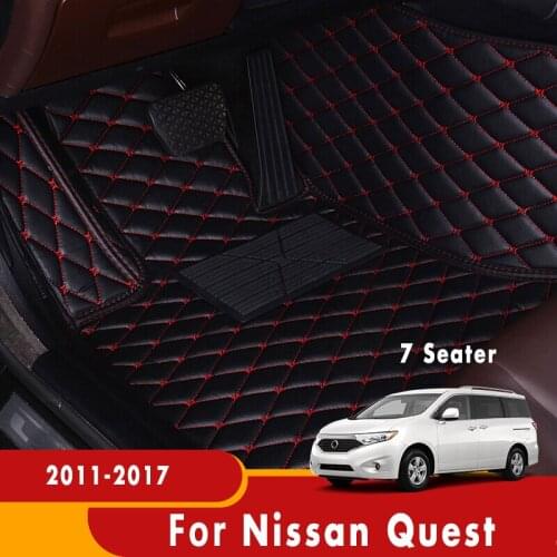 For Nissan Quest 2017 2016 2015 2014 2013 2012 2011 (7 seats) Car Floor Mats Rugs Auto Interior Carpets Accessories Waterproof