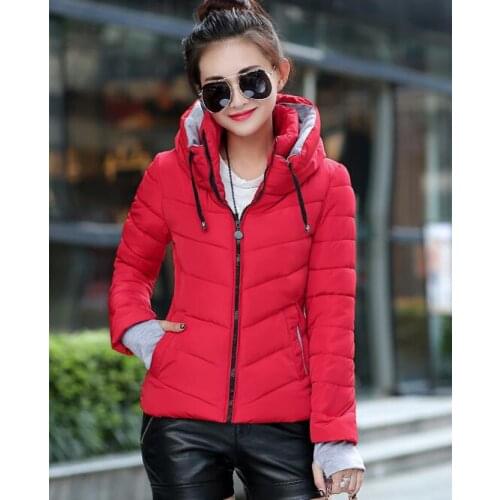 Cheap wholesale 2018 new winter Hot selling womens fashion casual warm jacket female bisic coats T1192