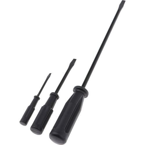 3 Pieces Flat-head Screwdriver Set, Anti-slip Handle Portable Sewing Outlock Machine Repair Tools