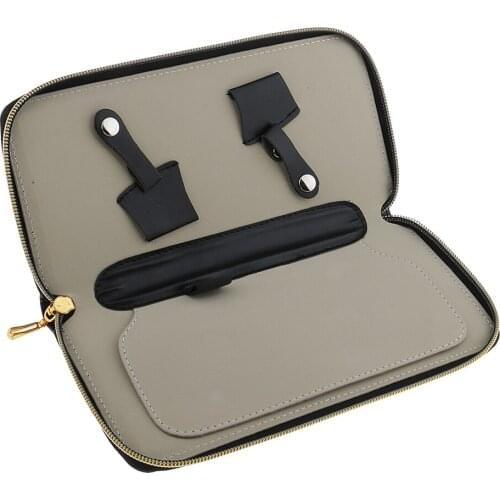 Barber Scissors Shear Case Hairdressing Tool Holder Pouch Leather Bag Black