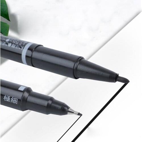 Permanent Marker Pen Kids Liner Waterproof fabric paint Quick-Drying Double-End Writing Pen Fine Line Drawing Graffiti Penacry