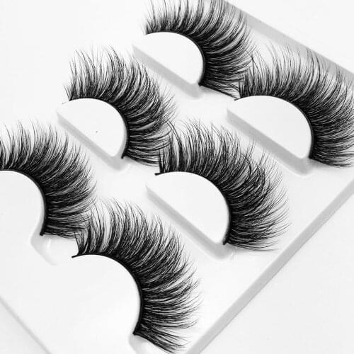 New 6 pairs/2box natural false eyelashes fake lashes long makeup 3d mink lashes extension eyelash mink eyelashes for beauty 07