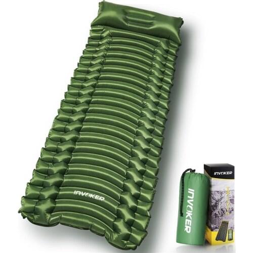 Outdoor Beach Mat Travel Single Air Mattress Ultralight Moisture-Proof Nylon Air Cushion Portable Airbag Inflation Picnic Pad