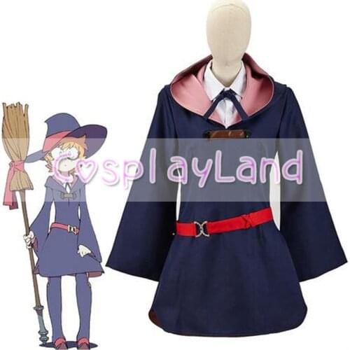 Little Witch Academia Lotte Yanson Dress Uniform Outfit Anime Cosplay Costume Carnival Halloween Costumes for Adult Women