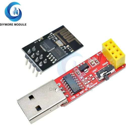 CH340 USB to ESP8266 Serial ESP-01 ESP-01S ESP01 ESP01S Wireless Wifi Developent Board Module for Arduino Programmer Adapter