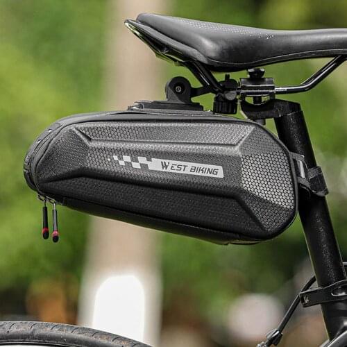 Bicycle Saddle Rear Bag Waterproof Shockproof MTB Bike Rear Bag Reflective Cycling Rear Seat Tail 1.8L Bags MTB Bike Accessories