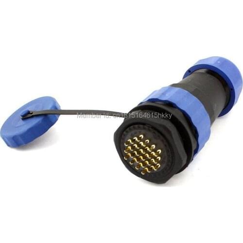 Waterproof Aviation Plug Socket SD28 28mm 24 Pin 24P Panel Mount Connector IP68
