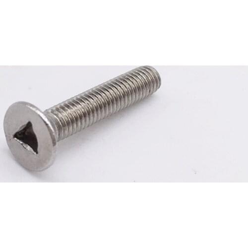 Wkooa M2 M3 M4 Security Screw Triangle Flat Head Screw Stainless Steel Pack 100