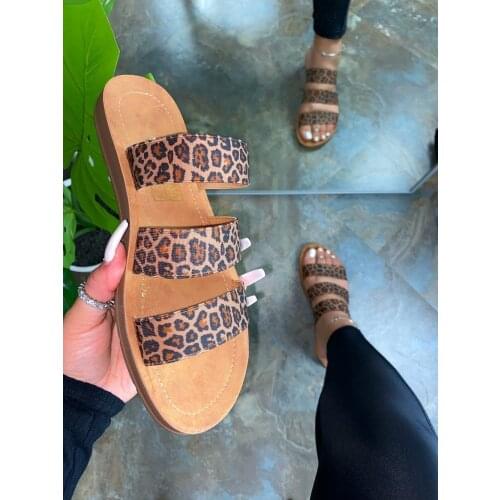 Roman Snake Pattern Woman Slipper New Arrival Beach Sandals Large Size Flat Slippers For Woman Zapatos De Mujer Woman Shoes Drop