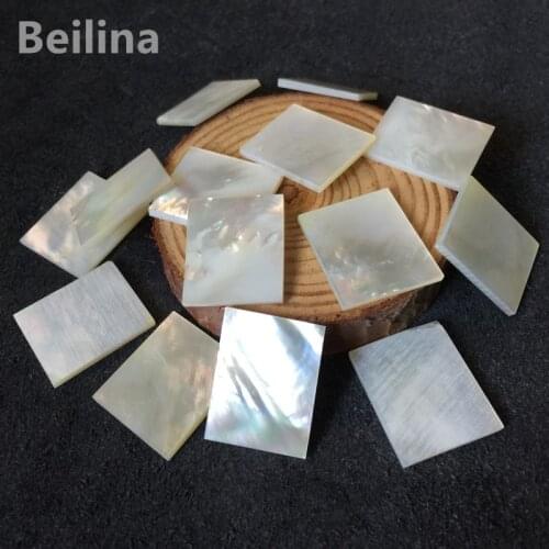1lot（5pcs）20mm /25mm/2mm white Natural mother of pearl shell DIY musical instrument accessories and wood inlay carved material
