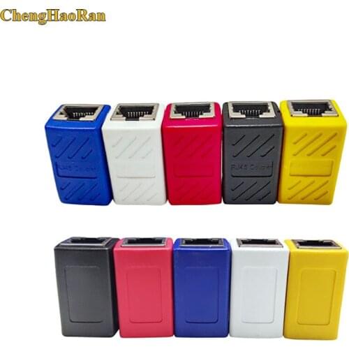 1PCS RJ45 Connector Ethernet Adapter Network Extender Convertor Extension Cable for Ethernet Cable Female to Female