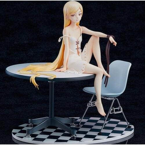 19cm Anime Kizumonogatari Oshino Shinobu Action Figure 12 Year Old Ver. 1/8 Story Series PVC Collection Model Dolls Toy for Gift