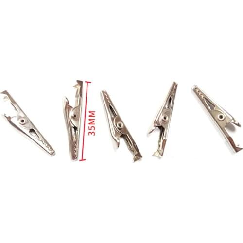 50 Pcs Silver Tone Metal Alligator Clip Crocodile Clamps