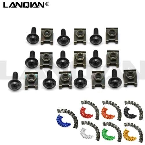 6mm motorbike body work fairing bolts screws For ducati 749 multistrada corse monster 821 gsf 600 sv650s v-strom bandit 400