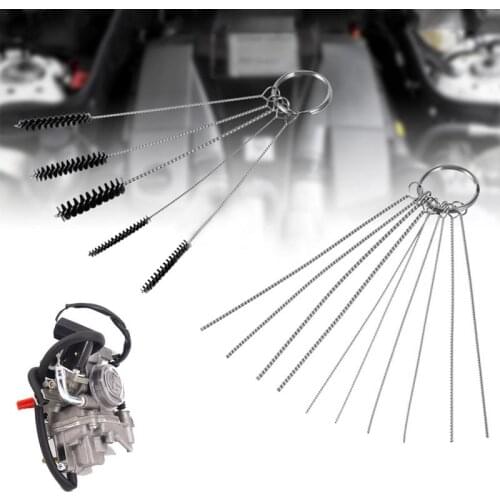 Car Motorcycle Repair Accessories Carburetor 15pcs Stainless Steel Cleaning Brush Needle Set Used To Clean Spray Pens
