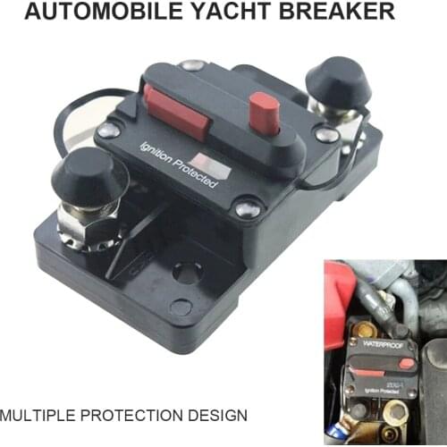Car Marine Circuit Breaker with Manual Reset Surface-Mount for Audio Marine Boat Truck Trolling Motor Speaker Resettable Fuse