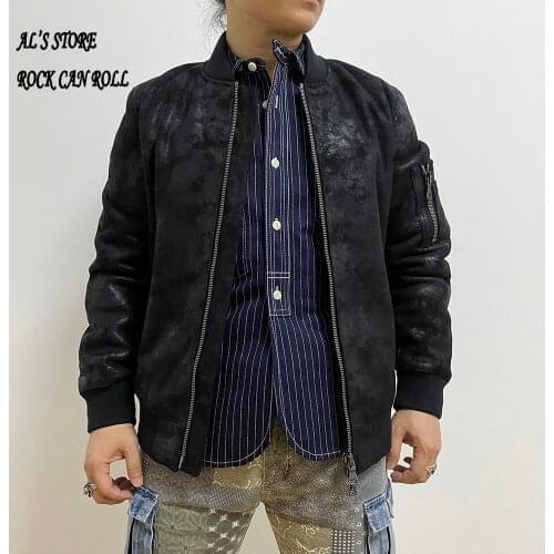 CDMA-1 European US Size High Quality Super Warm Genuine Sheep Leather Coat Mens Big B3 Shearling Bomber Merino Fur Jacket