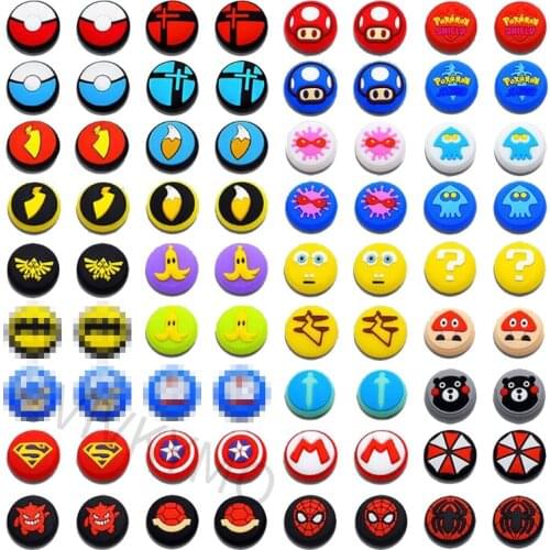 2PCS For Nintendo Switch Lite NS Joystick Cover Thumb Stick Grip Cap Skin Joy-Con Controller JoyCon Gamepad Thumbstick Case