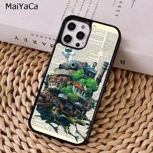 MaiYaCa Howls Moving Castle Studio Ghibli Phone Case For iphone 11 12 mini Pro X XR XS MAX 6S 7 8 Plus 5S SE 2020 Cover Shell