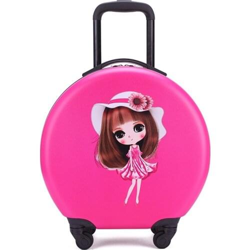 Kid Rolling Suitcase on Wheels Travel Luggage Bag for Girls Wheeled Suitcases Trolley Bag Cartoon Backpack maletas de viaje para