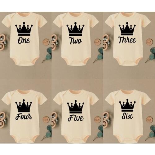 12 Monthes Baby Jumpsuit Newborn Short Sleeve Boy Girl Romper Cute Baby Birthday Romper Boys Girls Summer Ropa Wear