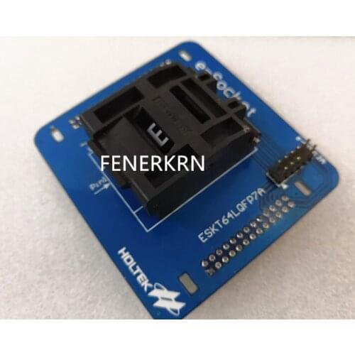 Clamshell ESKT64 LQFP7A QFP64 PITCH 0.4MM IC Burning Adapter testing seat Test Socket bench in stock free shipping