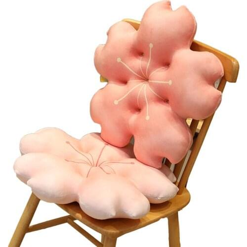 Creative Sakura Blossom Plush Pillow Kawaii Flower Plush Pillow Cushion Realistic Soft Sakura Cushion Stuffed Toys