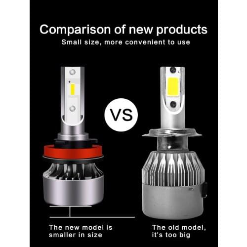 CAR H4 H7LEDHeadlight 90W 10500LM headlaLED H1 H3 H8 H11 9005 9006 55W 20000lm 6000K car Styling Auto Headlamp Fog Light Bulbs