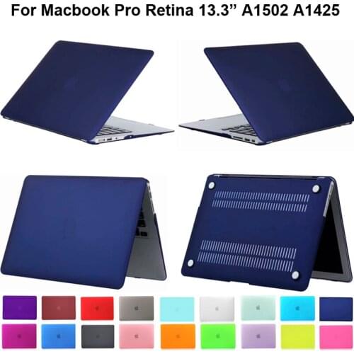 Matte color case for Macbook Pro Retina 13 inch cover protector 2015 Macbookpro retina 13.3 inch A1425 A1502 Matt shell casing
