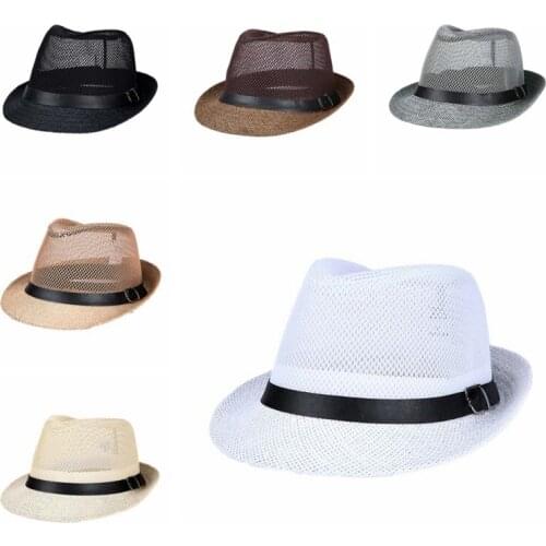 Men Women Sport Fishing Caps Wide Brim Straw Cap Unisex Summer Beach Sun Hat Outdoor Hiking Hats Breathable