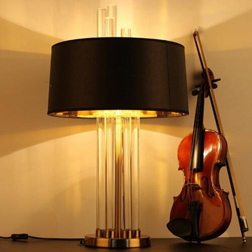 New Luxury Post-Modern Crystal Lamp Bedside Lamp Hotel Guest Room Engineering Table Lamp