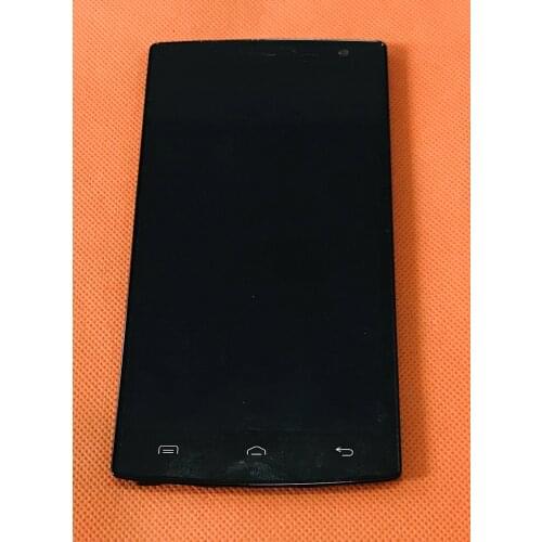 Used Original LCD Display +Digitizer Touch Screen+ Frame for DOOGEE DG580 5.5" QHD 960x540 MTK6582 Quad Core Free Shipping