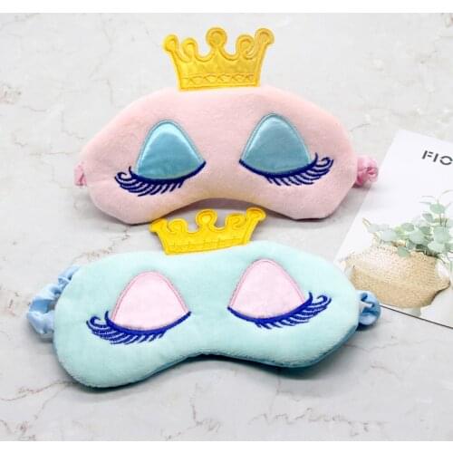 Plush Children Sleep Mask Cute Eyelash Shape Eye Bandage Blindfold Cover Sleeping Dream Night Mask For Kids Gift Relax Health