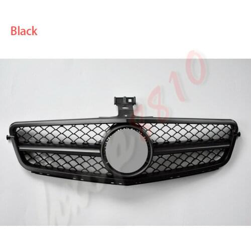 Fit For 2007-2014 Mercedes-Benz C-Class W204 High quality AMG Style Black Front Hood Grilles Mesh